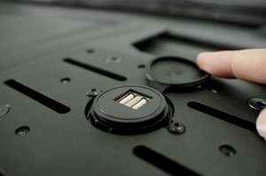 Ford F-150 Raptor Dash Mount - Addictive Desert Designs - Digital Device - Hammer Black Powder Coat - `15-`20